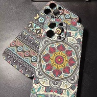 Suitable for iphone16promax Phone Case Retro Ethnic Style Totem Luminous Embossed Apple 14 Shock-res