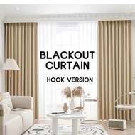 [6 Colors] Blackout Curtain Hook 1.5M/2M/2.7M Height Darkening Thermal Insulated Bedroom Curtains Ho