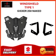 WINDSHIELD VISOR 1.0 SUZUKI GIXXER 250 NAKED | ALL MODEL