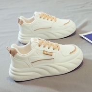 2025 White Shoes Women's Shoes Sports Dad Shoes Thick-Soled Shoes