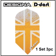 Designa Dart Flights - Slim iFlight Extra Strong Union Jack (SAYAP ARROW)