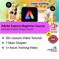 Adobe Express Master Course - Ultimate Graphic Design Course [75+ Lessons Video Tutorial]