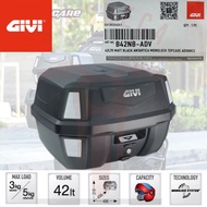 GIVI BOX B42NB-ADV ANTARTICA HARD BAG B42NB ADV 42LTR MATT BLACK ANTARTICA MONOLOCK TOPCASE ADVANCE