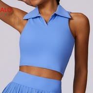 【ALO】 Alo Yoa Naked Tight Sports Vest Running Tennis Fitness Yoga Clothing Polo Lel Sweatshirt 【Hot