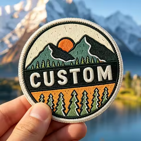 Custom Embroidered Patches Personalized Custom Own Logo Iron On Patches Hook & Loop Patch Team Group