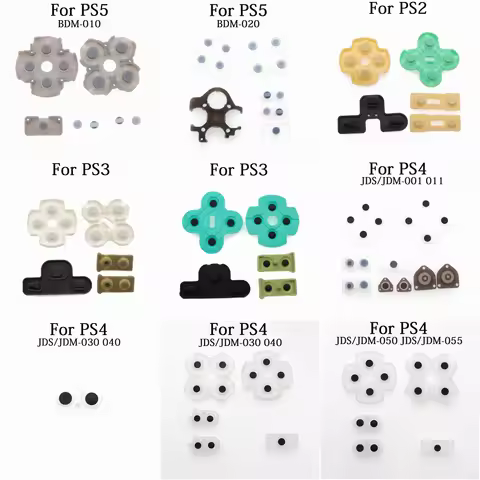 1Set For PS4 JDM-001 011 30 Silicon Rubber Conductive D-Pad For PS2 PS3 PS4 PS5 BDM-010 BDM-020 PSP1