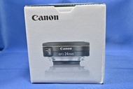 全新水貨 Canon 24mm F2.8 EF-S 半幅用 輕巧餅鏡 等效40mm EFS 90D 80D 7D2 R7 R10 R50