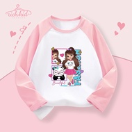 Richkid long-sleeved T-shirt with Cute Girl image G3 KS88