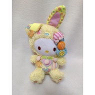 Authentic Sanrio Hello Kitty x Colorful Bunny Patchwork Plush Easter Bunny KT1 preloved soft toy plu
