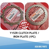 Yamaha Original Y15ZR Friction Plate / Clutch Lining Iron Plate Besi - 2PV-E6321-00 / 2PV-E6324-00 /