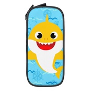 Baby Shark Pencil Case Big Capacity Pen Bag Double Zippers Pencil Box Stationery Organizer Pouch Birthday