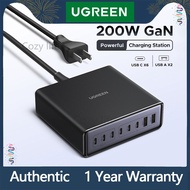Cozylife SG UGREEN 200W GaN Desktop Charger – 8-in-1 USB-C Multi-Port Fast Charging Stand for Laptop