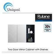 Rubine Mirror Cabinet With 2 tier Shelf