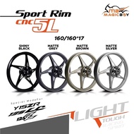 MAGIC BOY Racing Sport Rim CNC 5L 5 Batang 1.6x1.6 For Y15ZR, LC135, Y125Z