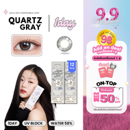 [Add-on Deal แลกซื้อเลนส์1คู่ ในราคา9บาท!] LEILA เลย์ล่า คอนแทคเลนส์ รายวัน Quartz GRAY 12ชิ้น