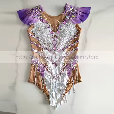 LIUHUO Customize Women Girl Costume Performance Rhythmic Gymnastics Children Competition Ice Skating