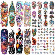52 PCS Kids Full Arm Temporary Tattoo, Fake Tattoos for Kids, Rocket Car Dinosaur Planet Astronaut T