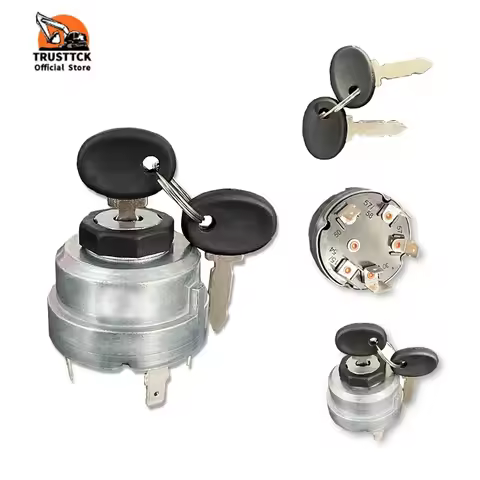 5112124 UNIVERSAL IGNITION SWITCH WITH 2 KEYS 5086005 for NEW HOLLAND FIAT TRACTOR