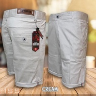 celana pendek pria chino premium katun tebal stretch size 28-39