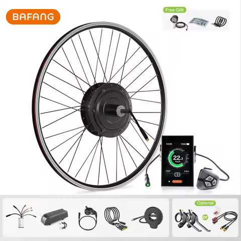 Bafang 48V 500W Hub Motor Electric Bicycle Wheel Kit Front Rear Drive eBike Conversion Kit 26 27.5 2