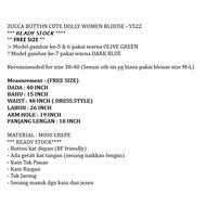 ZUCCA BUTTON CUTE DOLLY WOMEN BLOUSE - Y522