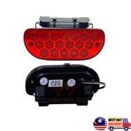 LED FLASH LAMP 12V&amp; 24V TRIANGLE RED FLASH CAR AND TRUCK TRAILER LORRY TRUCK LIGHT TAIL LAMPU BERKELIP