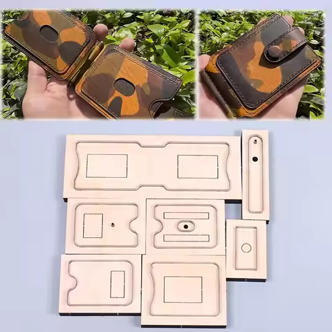 money clip cardholder wood cutting dies leather craft knife mold cutter
