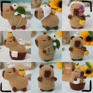 YRBWDYZDH Crochet Stuffed Animal Kit, DIY Set Beginner Capybara DIY Crochet Kit, Non-Finished Produc