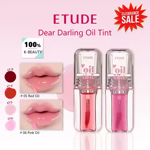 [ClearanceSale] ETUDE Dear Darling Oil Tint,Luxury Makeup,Mirror-Like Shine,Sheer & Tinted Color,Kor