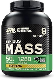 Optimum Nutrition Serious Mass Weight Gainer Protein Powder, Vitamin C, Zinc and Vitamin D for Immun