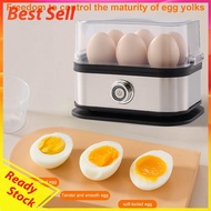 Egg Boiler with Auto Shut-Off Vegetable Steamer 6-Egg Capacity Egg Poacher for Hard Boiled Eggs