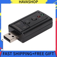 Havashop 3D Sound Card 7.1 Channel HS ABS Internal Amplifier With 3.5mm