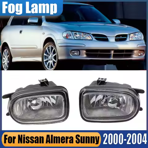 For Nissan Almera Sunny 2000 2001 2002 2003 2004 Car Front Bumper Fog Light Driving Lamp Headlight S