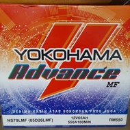 NS70 / NS70L YOKOHAMA ADVANCE MF Battery Car Battery Bateri Kereta