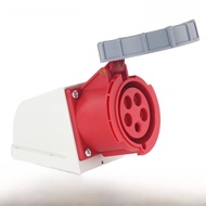 Hạt Cắm Công Nghiệp Hàng Không IP67 Chống Nước 16A/32A 3 Lõi 4 Dây 5 Lỗ 3 Pha 380V Hạt Cắm Điện HFE