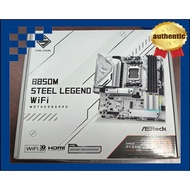ASRock Motherboard B850 Steel Legend WiFi compatible with AMD Ryzen 9000 / 8000 / 7000 series CPUs (