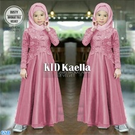FAZZA FASHION [COD] - PROMO!!! KAELLA BROKAT KIDS  / Dress Brukat Anak Perempuan / Dress Brukat Kids