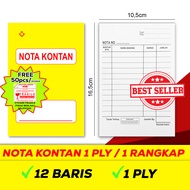 Buku Nota / Nota Kontan Rangkap 1 / Nota Kontan 1 ply