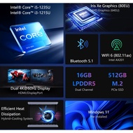 Chuwi Corebox Gen4 2023 12th i5 1235U 4.4Gh 16GB DDR5 6400mhz Iris XE 80EU PCIE 512GB SSD Thunderbol