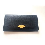 JUNKO KOSHINO Black Kiss Lock Long Wallet Gold Frame Women’s Wallet
