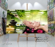Tranh Spa dưỡng sinh gội đầu thảo dược tráng gương treo tường SPQC262
