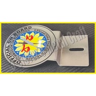 COE CAR Plate Emblem, Stainless Materials, Etching type (UKIT Not Sticker), Rust Proof