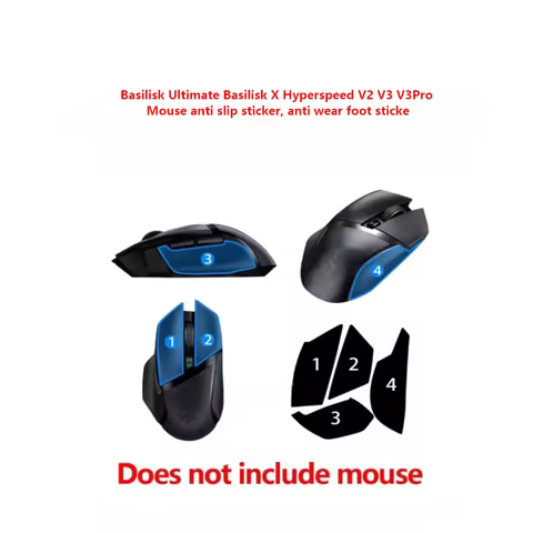 For Razer Basilisk Ultimate Basilisk X Hyperspeed V2 V3 V3Pro Mouse anti slip sticker, anti wear foo