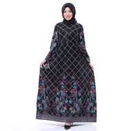 Gamis Jumbo Kombinasi Batik LD 120 Wanita Modern Dress