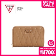 GUESS กระเป๋า รุ่น QG8122140 VALLA SLG MEDIUM ZIP AROUND ZIP WALLET สีเบจ