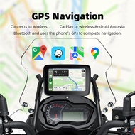5 Inch Portable Navigation GPS Screen Motorcycle Wireless Carplay Android Auto 1Set