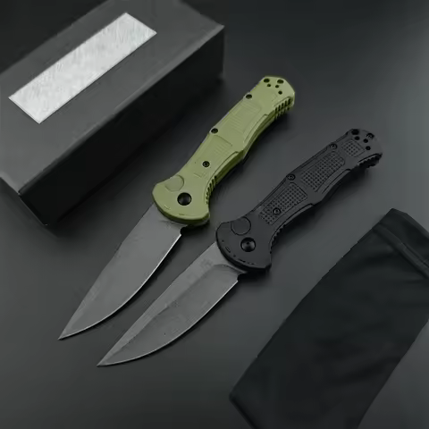 BM 9070 Folding Knife D2 Steel Blade Nylon Fiber Handle Outdoor Camping Military Adventure Hiking ED