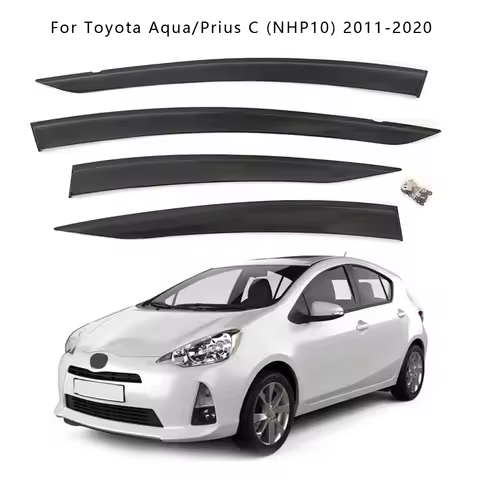 Weather Shield For Toyota Aqua/Prius C (NHP10) 2011-2020 Side Window Sun Rain Visor Vent Deflector