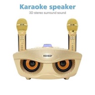 SDRD SD-306 Karaoke speaker with two microphones 100% actual photos of our customer's order