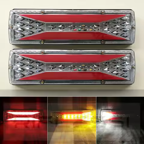 2Pcs LED Rear Lights For Trailer 12V 24V Cargo Light Express Van Taillight Light Truck Back Headligh